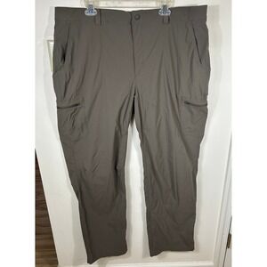LL Bean Pants Mens 42x36 Tan Cresta Hiking Cargo Water Resistant Outdoor 506422